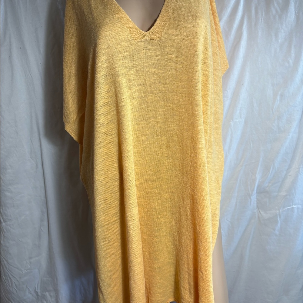 Eileen Fisher Golden Oversized Tunic/Beach Coverup Size S/M